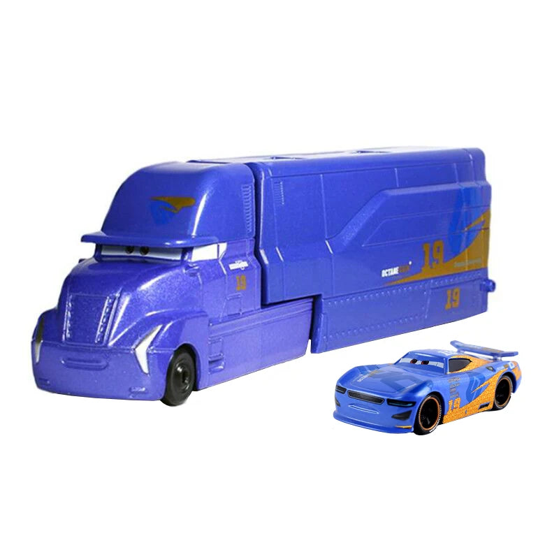 Cars 2 Mack Truck Pixar racing car Lightning McQueen Jackson Storm mini Car