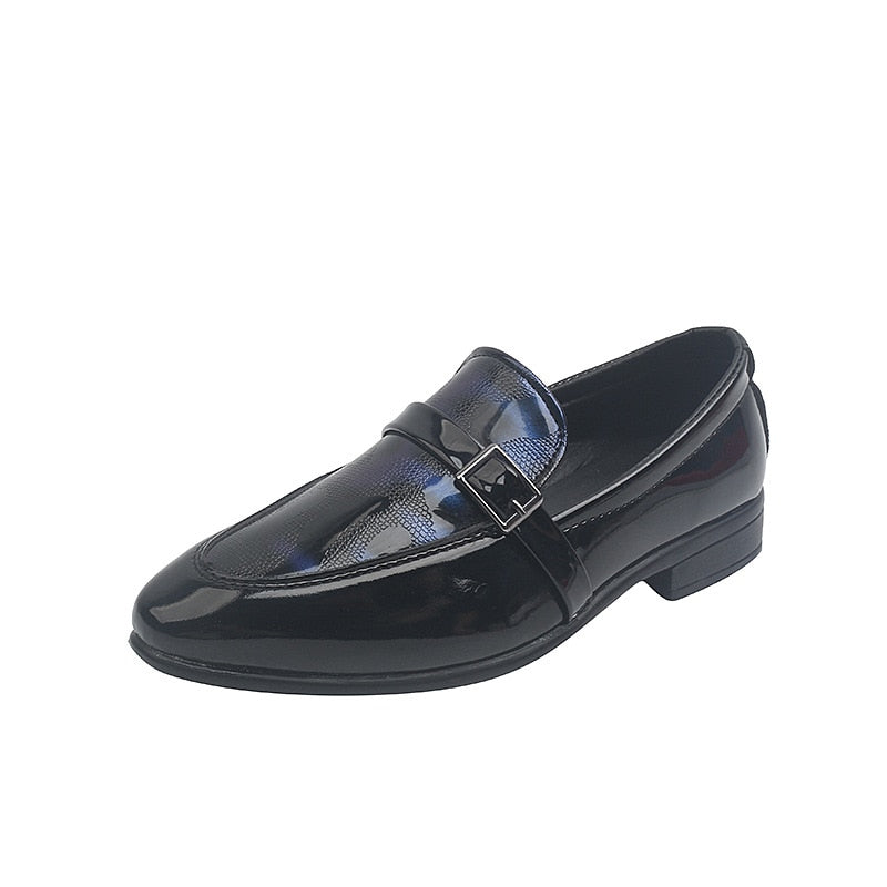 Boys Leather Glossy Britain Style Shoes for Party Wedding - GuGuTon