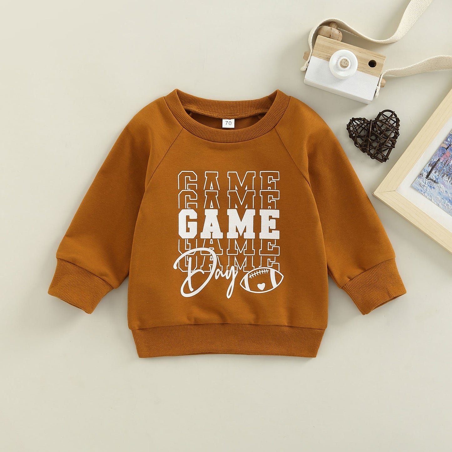 Kenia Girl Casual Pullovers Long Sleeve Game Day Football Hockey Print