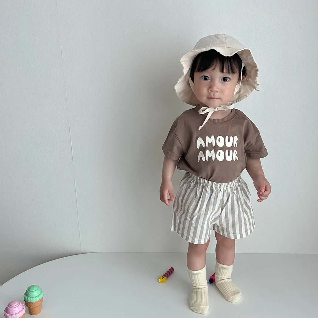Francisca Loose Casual Cotton Kids Tops