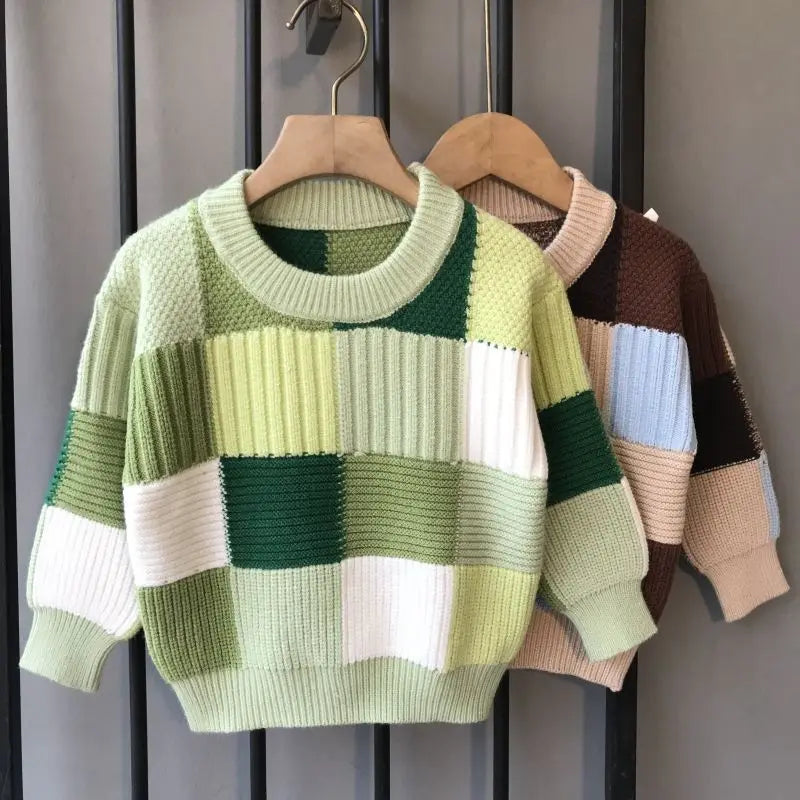 Stiven Loose Bottom Winter Kids Sweater