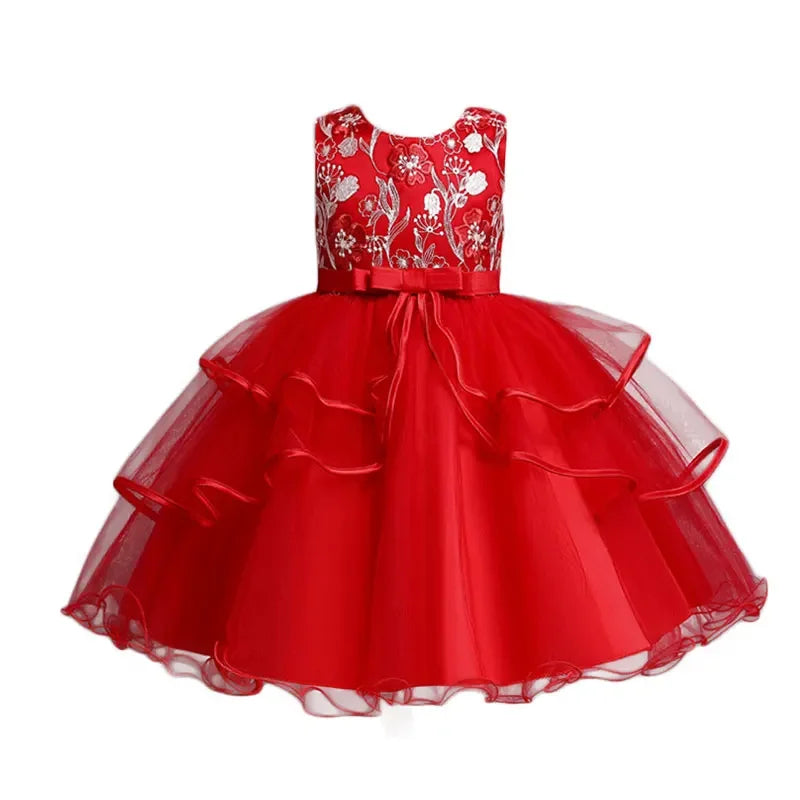 Fashion Prom Flower Girl Dresses Summer Kids Dresses 2-10 Years