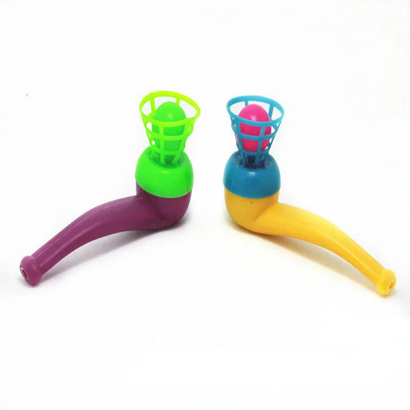 3pcs Plastic Pipe Blowing Ball Toys Outdoor Games Balance Training Toys Learning Toys