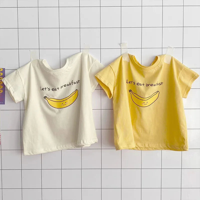 Robbin Toddler Cute Banana Tees - GuGuTon baby store - Baby Fashion - Toddlers Outfits - Babies Outfits - Toddler Clothes - Kids Clothing - Newborn Clothes - Newborn Wear - Kids Wear - Trending Clothes - Trending Outfits - Fall Fashion - Winter Fashion - Girls Clothes - Boys Clothes - Babies Wear - Kids Accessories - KidsWear - Summer Clothes - Summer Fashion - Summer Trend - Falls Sweaters - Tops - Bottom - Jeans - Blouse - Dresses - Newborn Dresses - Toys