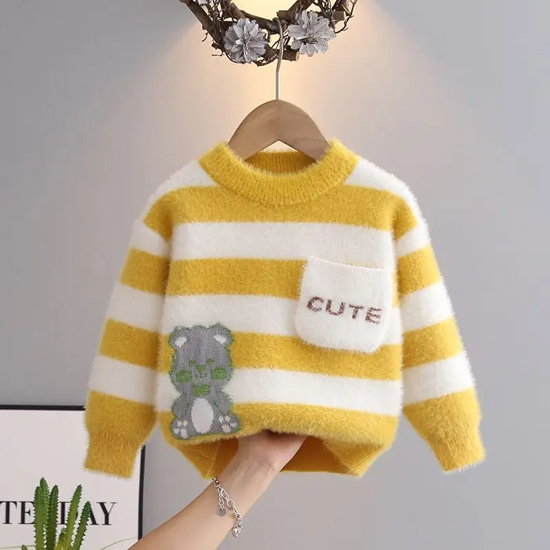 Gerald Winter New Fashion Warm Sweater - GuGuTon baby store - Baby Fashion - Toddlers Outfits - Babies Outfits - Toddler Clothes - Kids Clothing - Newborn Clothes - Newborn Wear - Kids Wear - Trending Clothes - Trending Outfits - Fall Fashion - Winter Fashion - Girls Clothes - Boys Clothes - Babies Wear - Kids Accessories - KidsWear - Summer Clothes - Summer Fashion - Summer Trend - Falls Sweaters - Tops - Bottom - Jeans - Blouse - Dresses - Newborn Dresses - Toys
