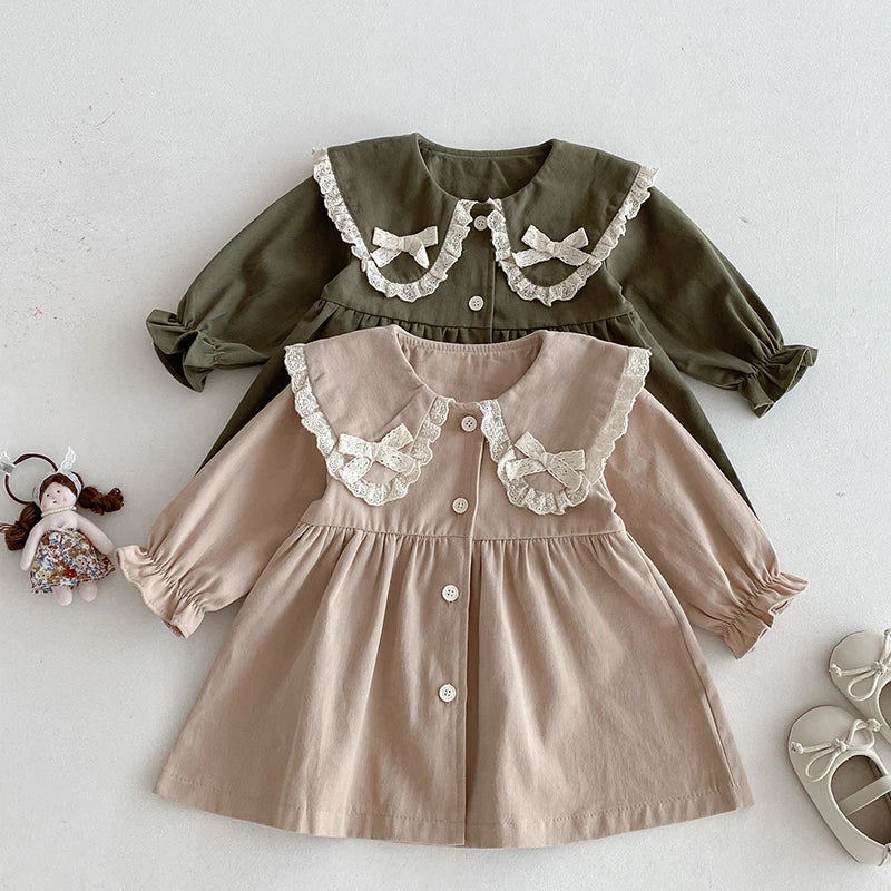 Rebecca Double Bow Collar Dress