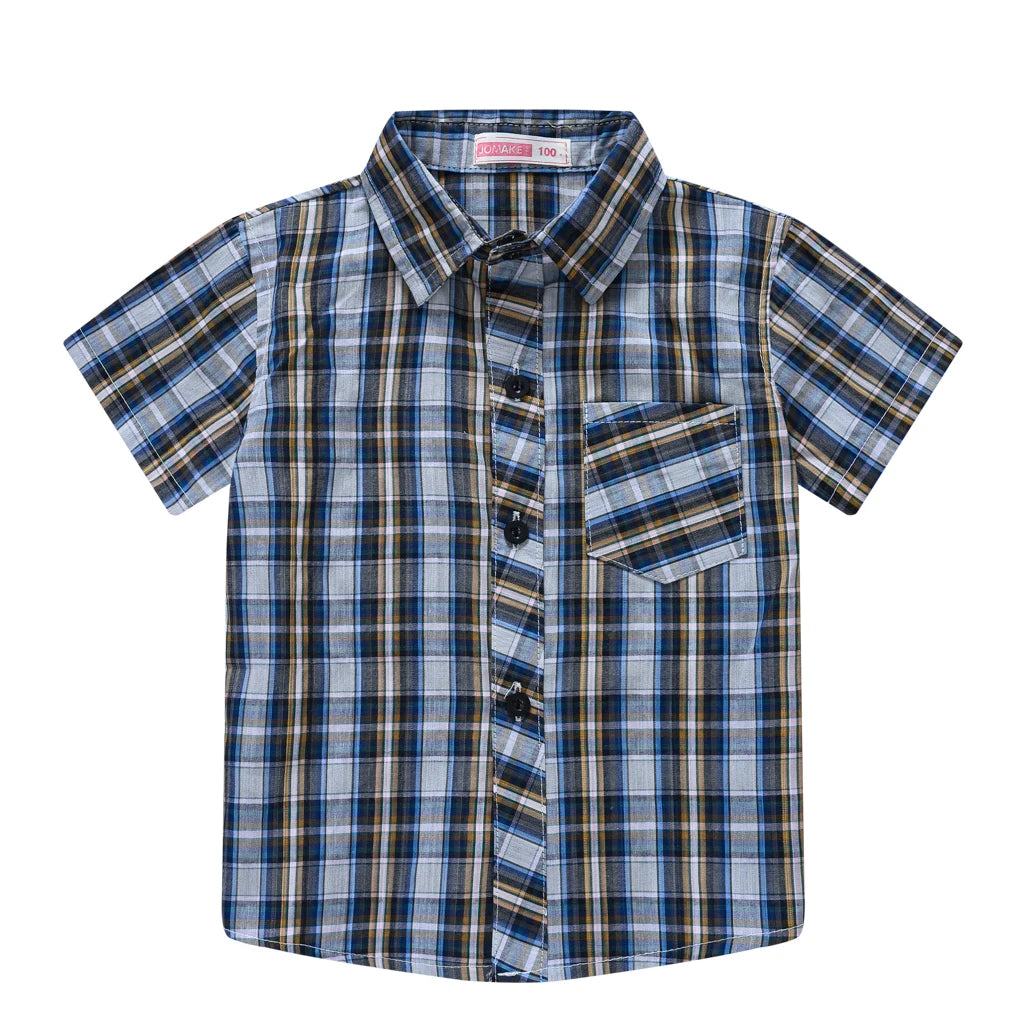 Ivan Children's Clothing Boy Plaid Shirt