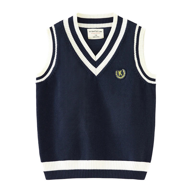 Stiven Uniform Autumn Children's Vest Sweater - GuGuTon baby store - Baby Fashion - Toddlers Outfits - Babies Outfits - Toddler Clothes - Kids Clothing - Newborn Clothes - Newborn Wear - Kids Wear - Trending Clothes - Trending Outfits - Fall Fashion - Winter Fashion - Girls Clothes - Boys Clothes - Babies Wear - Kids Accessories - KidsWear - Summer Clothes - Summer Fashion - Summer Trend - Falls Sweaters - Tops - Bottom - Jeans - Blouse - Dresses - Newborn Dresses - Toys