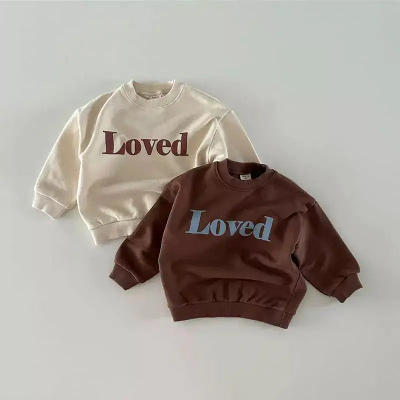 Maddox Long Sleeve Sweatshirt Boys Girls Cotton Loose Pullover
