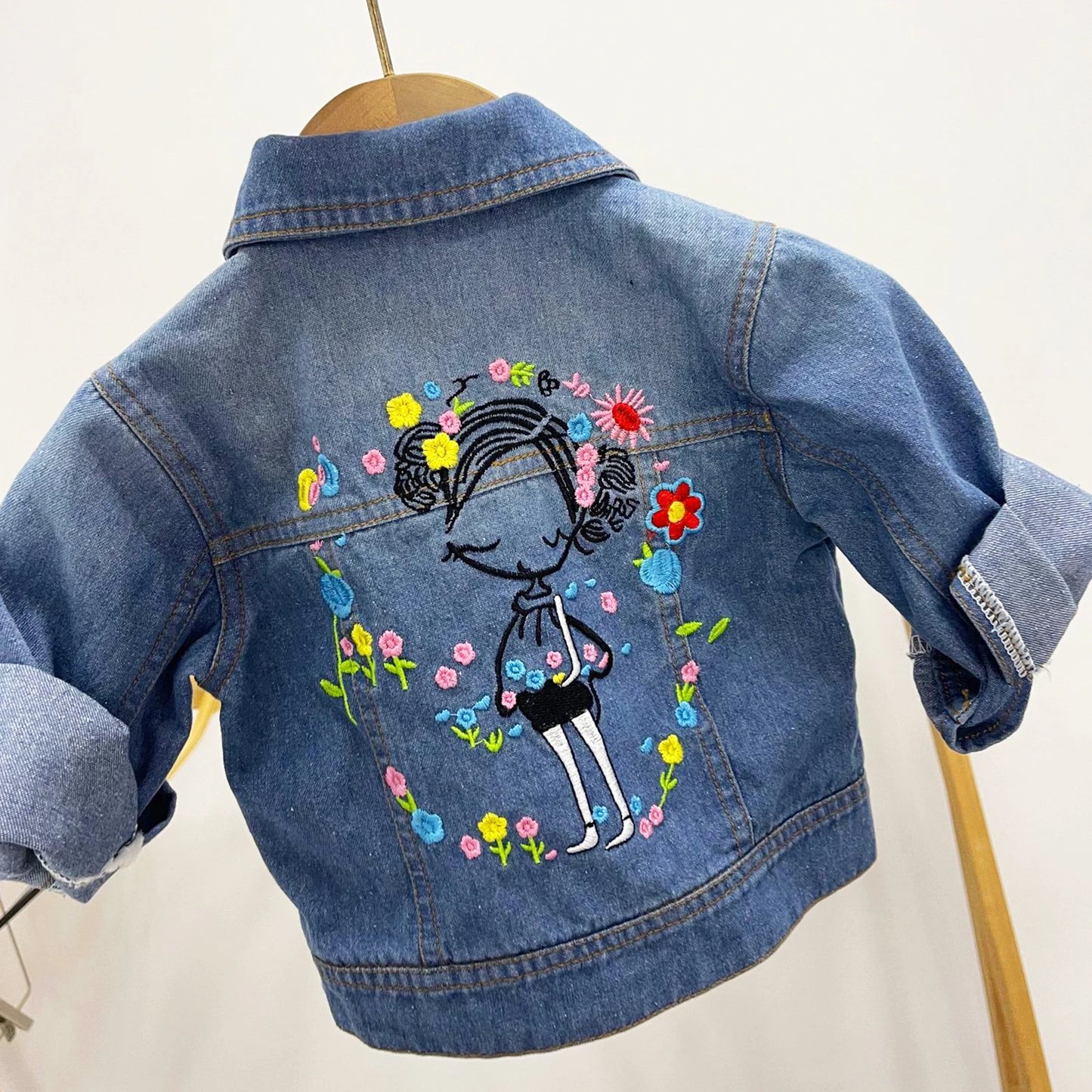 Liliana Infant Girls Babies Jacket Embroidered Casual