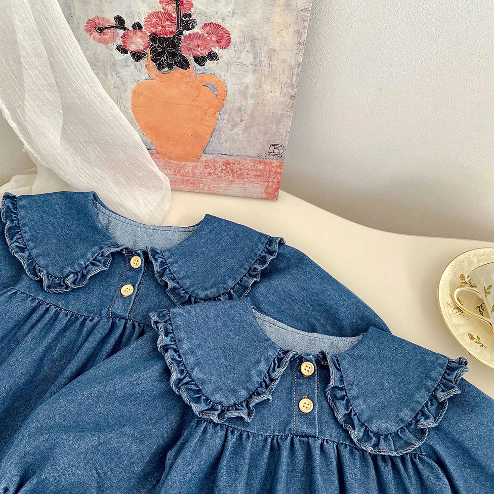 Denim Peter Pan Sister Outfit