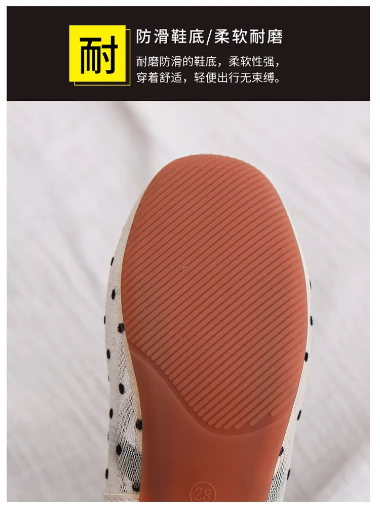 Kids Girls Leather Shoes Cute Children Students Girls Performance Shoes Beautiful Kids Students Soft Bottom Dance Footwear