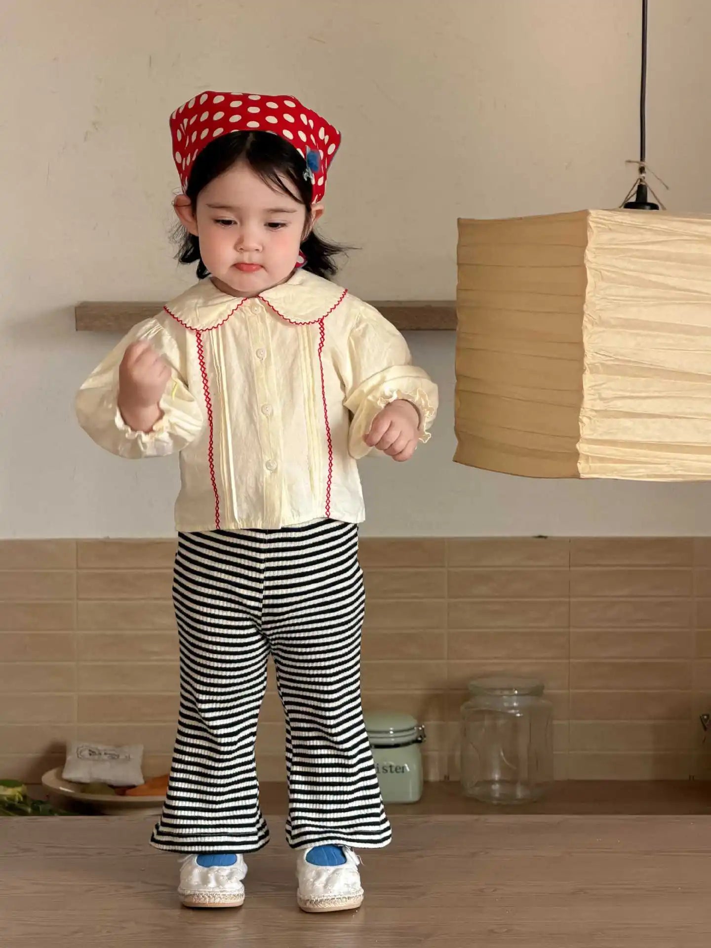 Miguelina Long Sleeve Solid Cute Tops