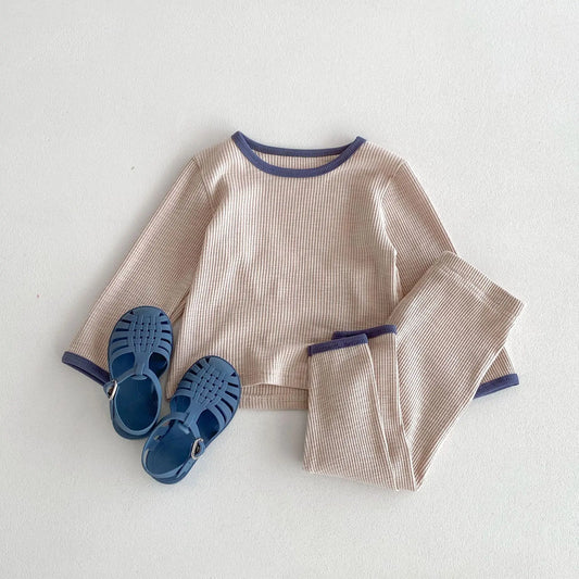 Barrett Contrast Waffle Loungewear Set