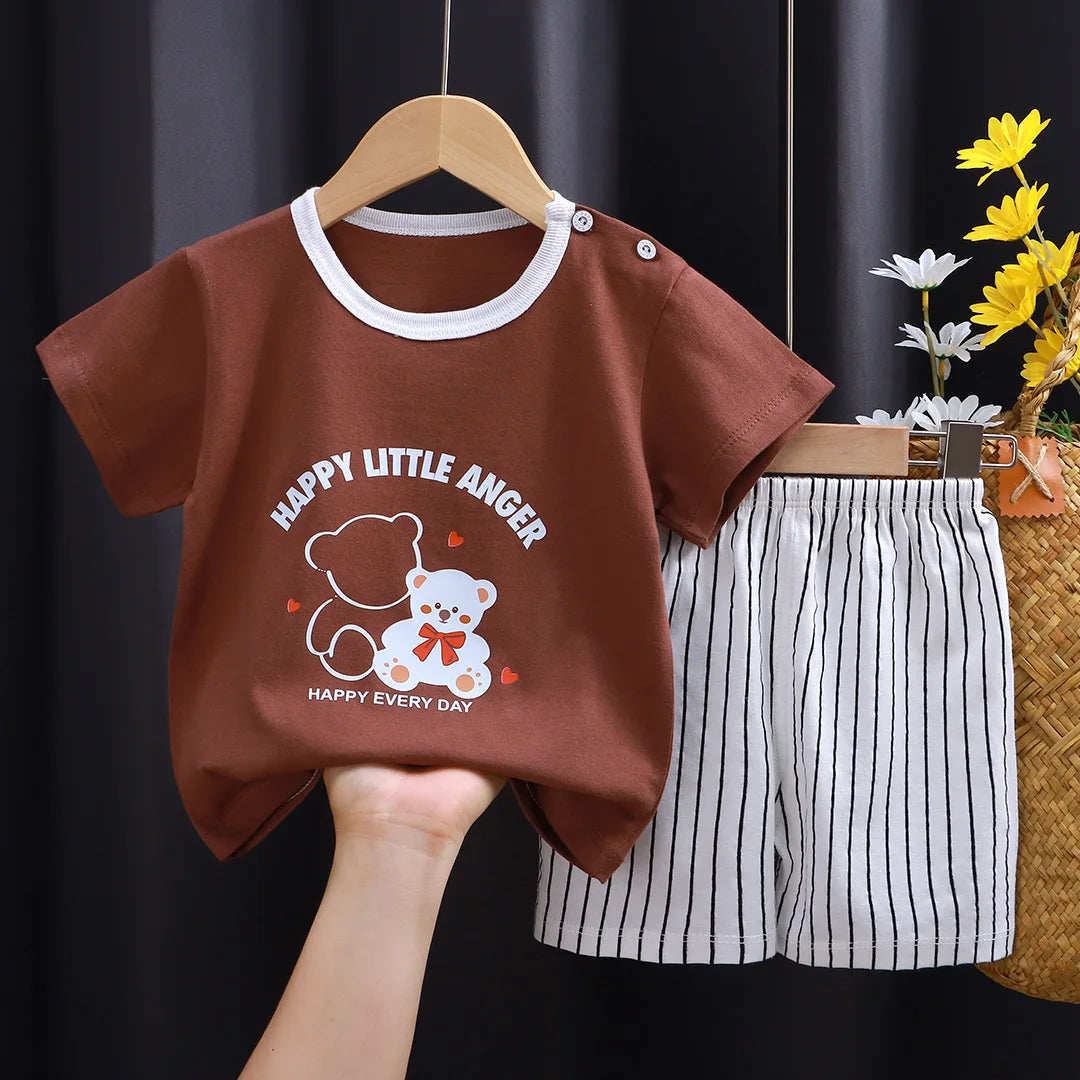 Gabriel T-shirt and Shorts Set Pure Cotton Tees