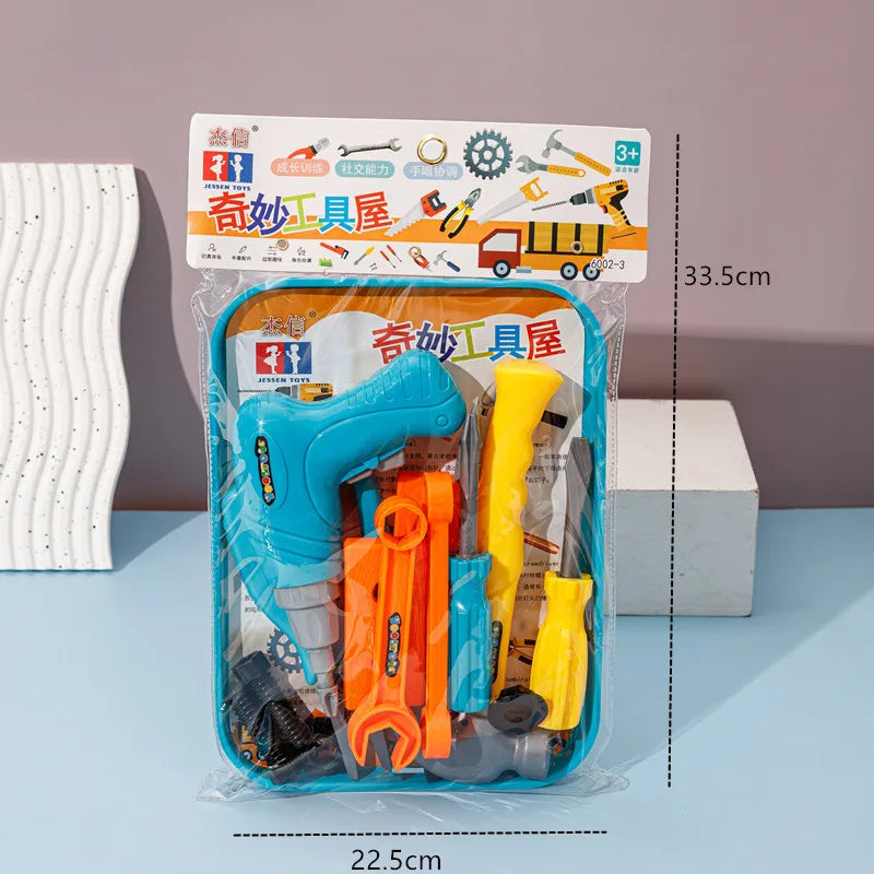 Children's Repair Tool Set Diy Pretend Play Toy for Boys Maintenance Tools Kit