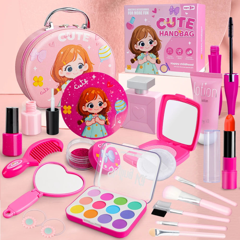 Simulation Girl Cosmetics Set Pretend Makeup Toys Girls Play House Simulation Make up Educational Toys Gifts for Girls Fun Game