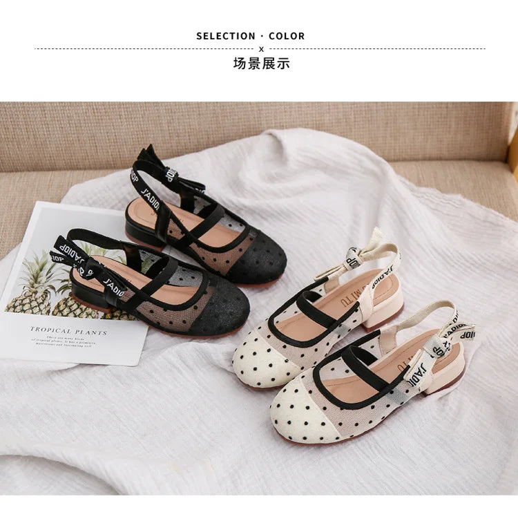 Kids Girls Leather Shoes Cute Children Students Girls Performance Shoes Beautiful Kids Students Soft Bottom Dance Footwear