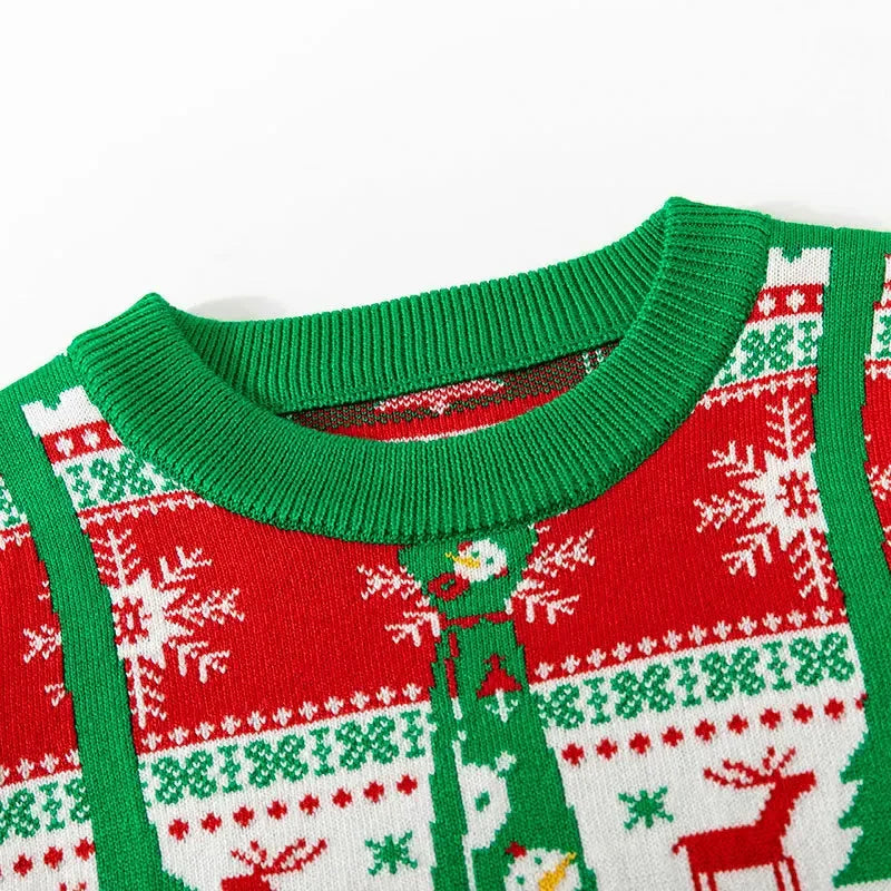 Bolivar Children's Christmas Cartoon Sweater