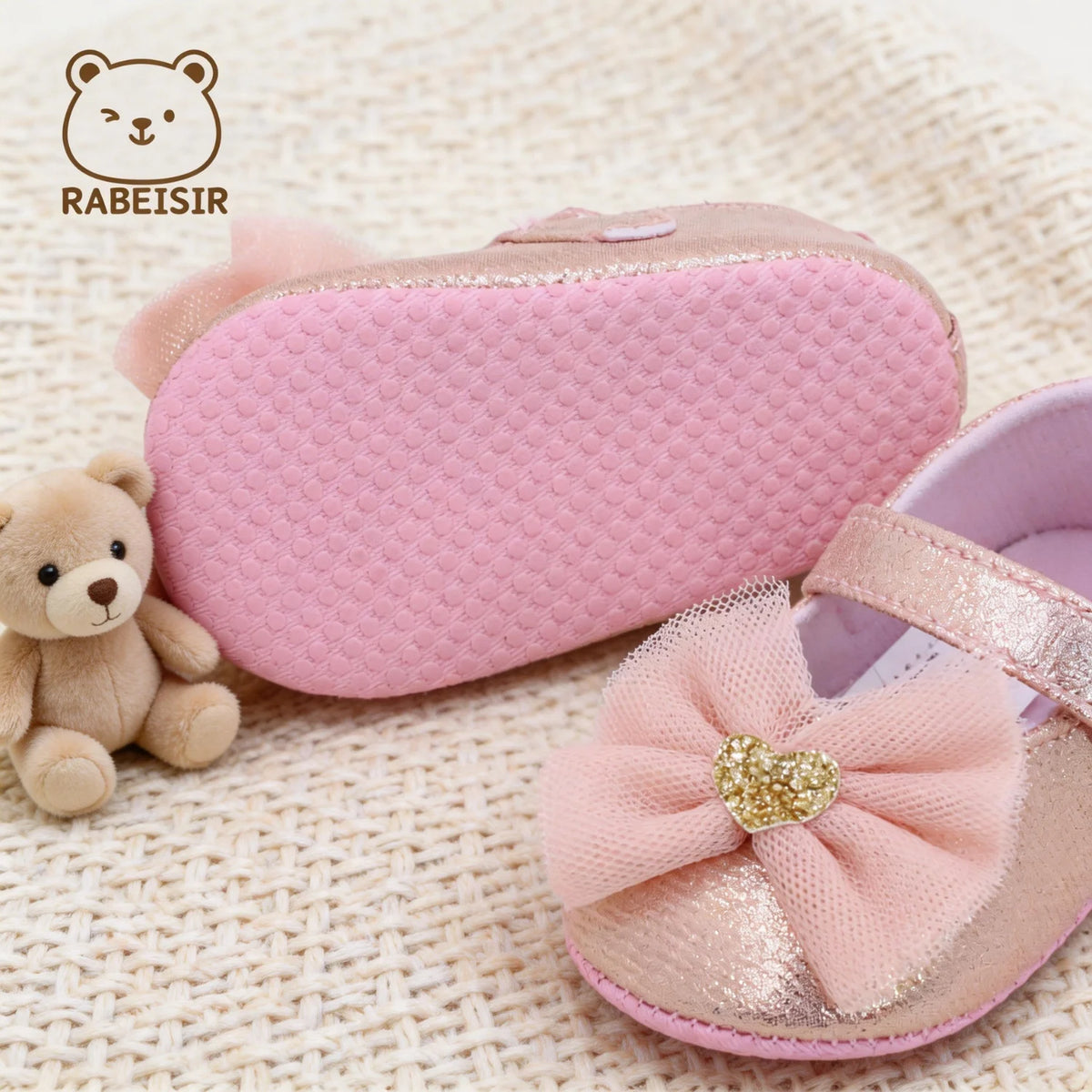 Baby Step Shoes Baby's First Pair of Toddler Shoes Baby Shoes Breathable Non-slip Girls Fashion Shoes Princess Lace Style