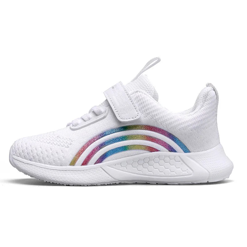 New Design Red Trainers Shoes for Kids Girls Comfortable Platform Girl Sports Shoes Large Size 38 Children's Running Sneakers
