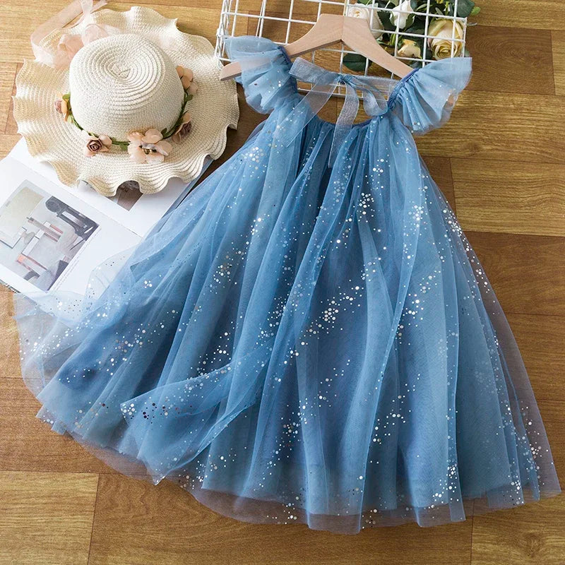 Adriana Princess Dress Ruffles Kids Sequin Tutu Birthday Party