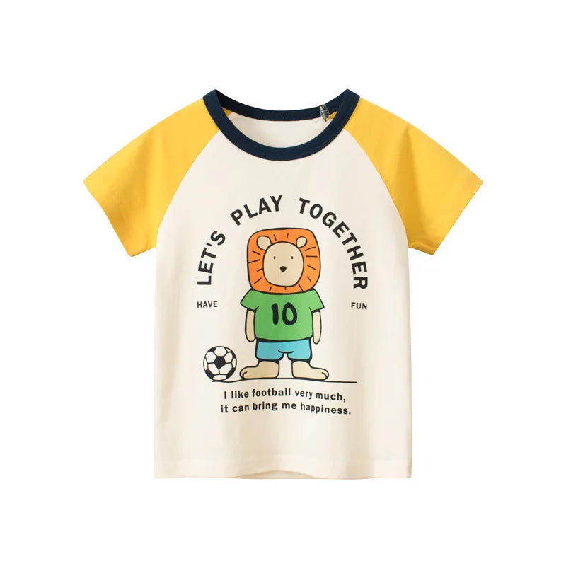 Michael Short Sleeve Kids Clothing Boy Cotton Tees - GuGuTon baby store - Baby Fashion - Toddlers Outfits - Babies Outfits - Toddler Clothes - Kids Clothing - Newborn Clothes - Newborn Wear - Kids Wear - Trending Clothes - Trending Outfits - Fall Fashion - Winter Fashion - Girls Clothes - Boys Clothes - Babies Wear - Kids Accessories - KidsWear - Summer Clothes - Summer Fashion - Summer Trend - Falls Sweaters - Tops - Bottom - Jeans - Blouse - Dresses - Newborn Dresses - Toys