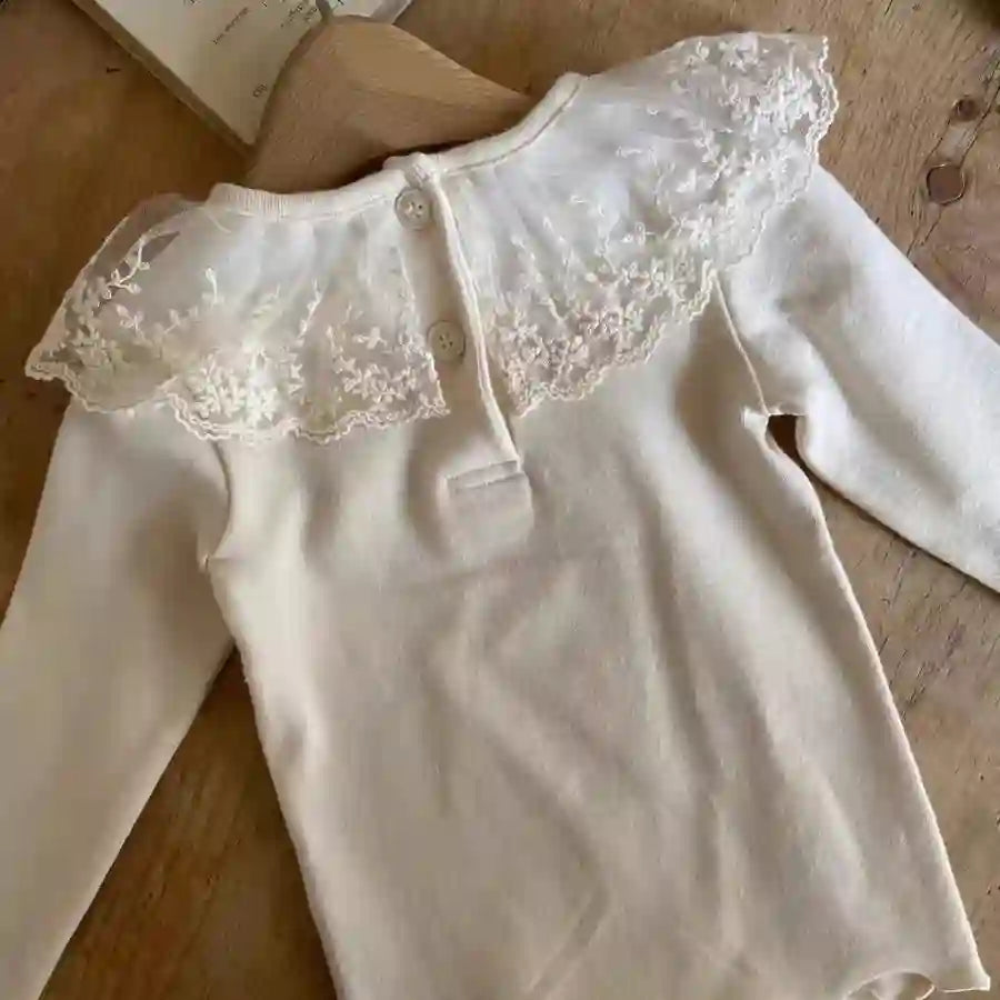 Juana Cute Embroidered Flowers Princess Tops