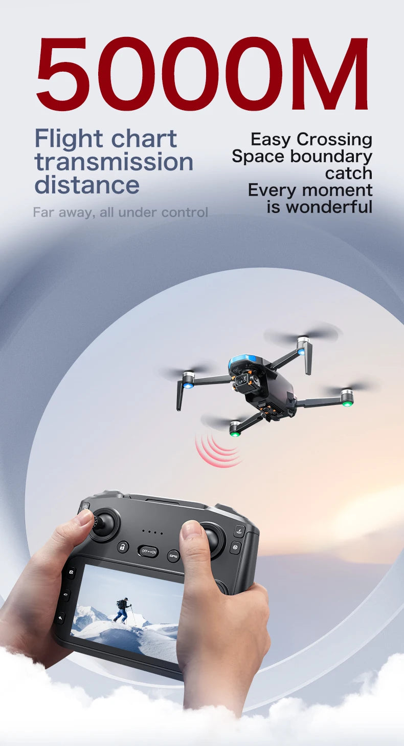 S-X1 Mini Drone 5G| 4K EIS Camera 3-Axis Gimbal | GPS Obstacle Avoidance