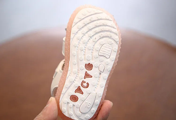 SHOE SIZE 15-25 Girls Sandal Summer Flowers Sweet Soft Children's Beach Shoes Toddler Girls Sandals Orthopedic Princess Fashion