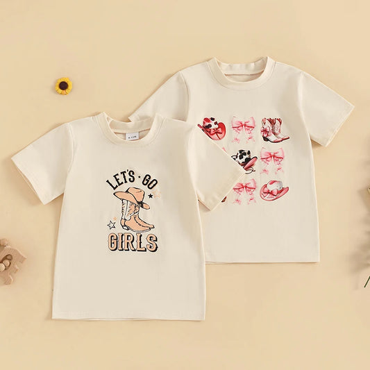 Sailyn Short Sleeve Funny Rodeo Graphic Tops