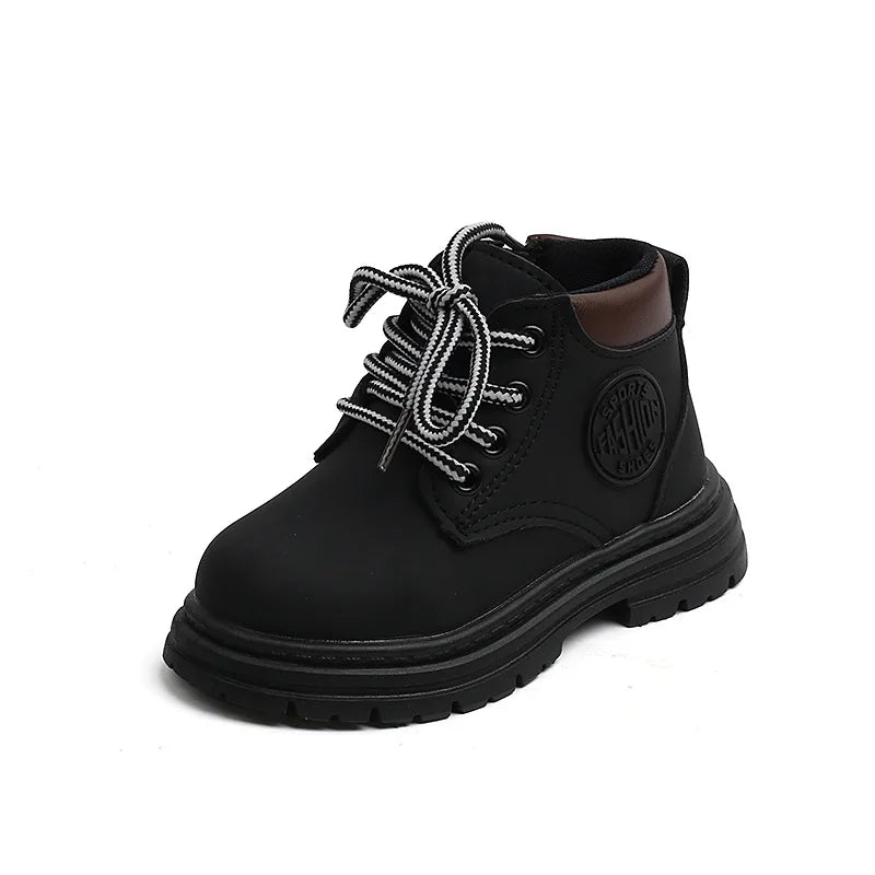 Liam Winter Kids Combat Boots - Non-slip Footwear