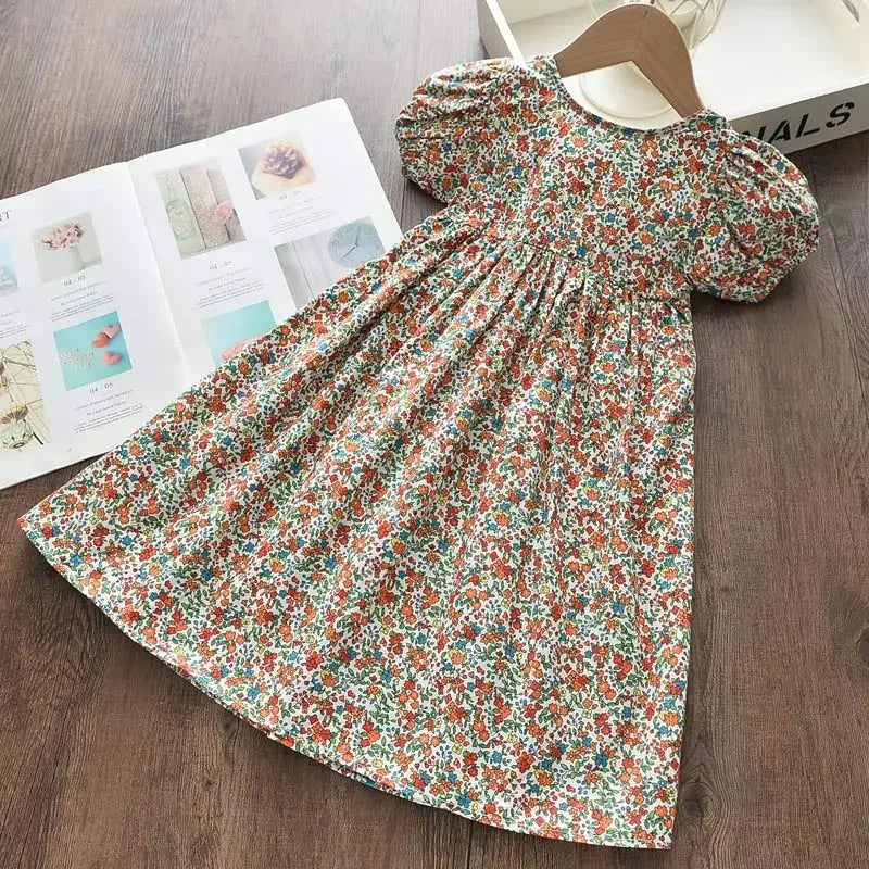 Bear Leader Floral Girls Dress Floral Kids Dresses Girls Princess Dress