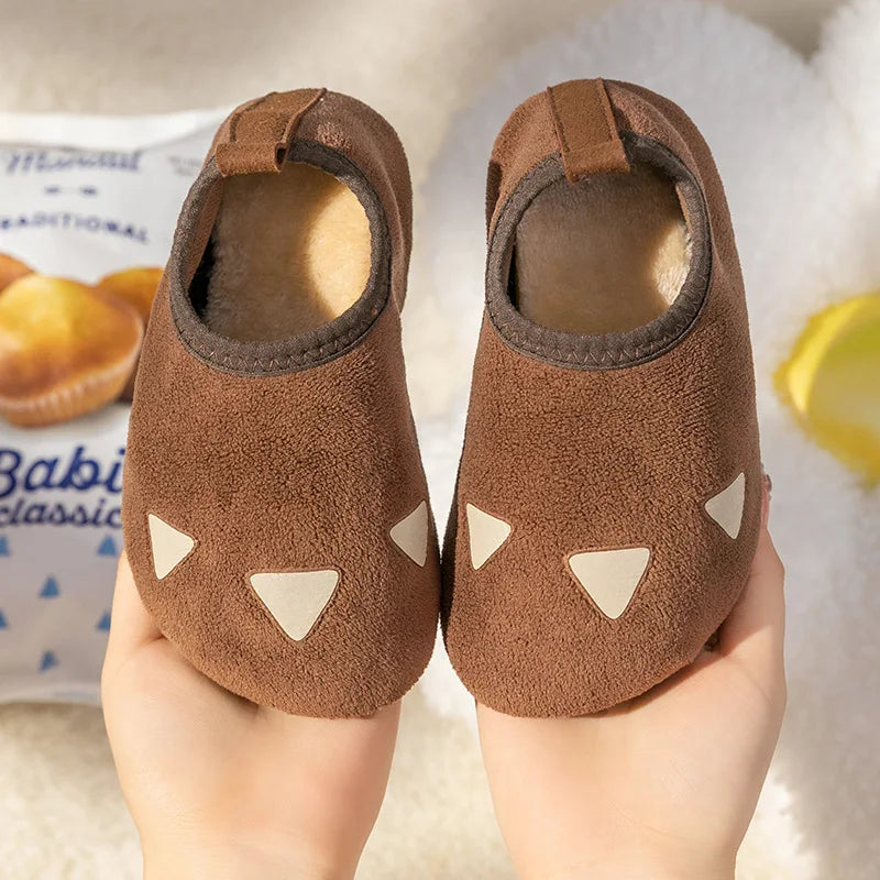 Children Indoor Shoes With Soft Soles, Kids Anti Slip And Breathable  Plush Floor Shoes