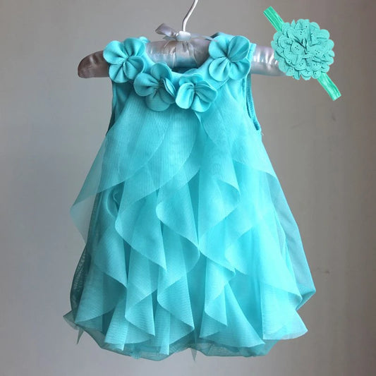 Kids Toddler Baby Girl Dress Summer Chiffon Evening Birthday Party Dresses for Girls