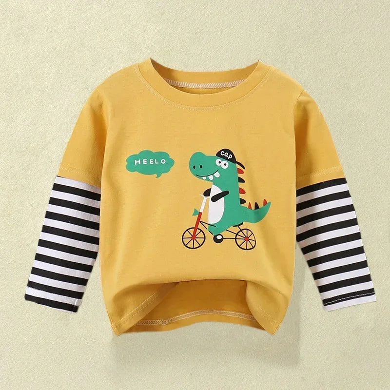 Hudson Cartoon Long Sleeve Cotton Tees