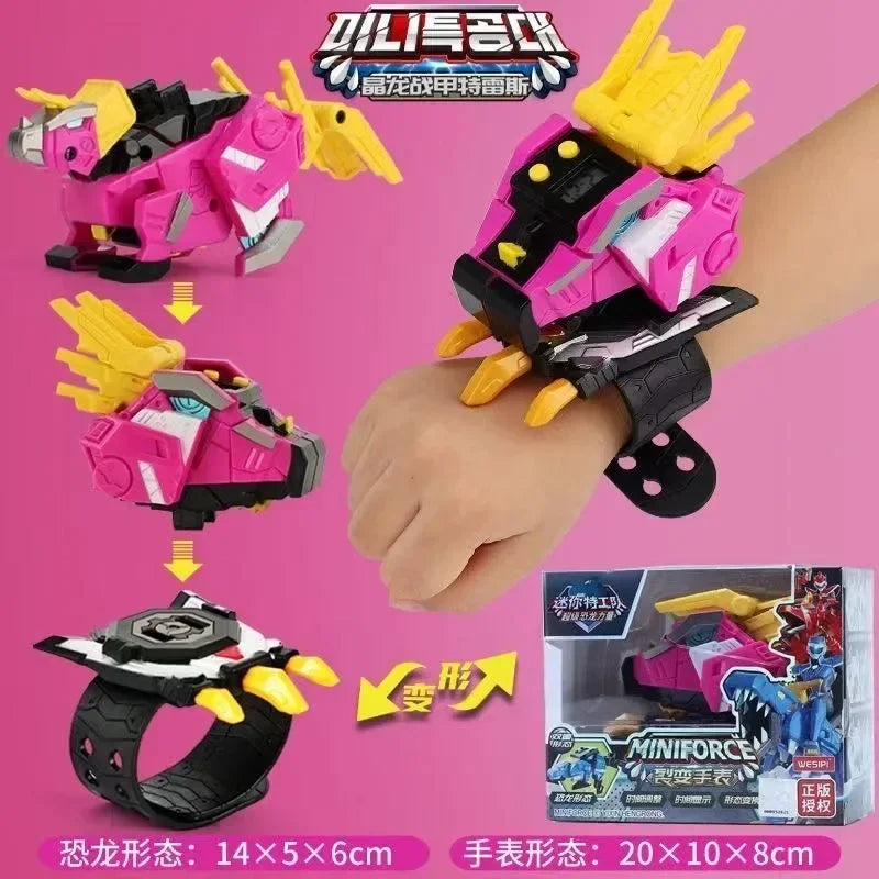 Miniforce X Watch Toy Super Dinosaur Power Mecha Deformation Robot