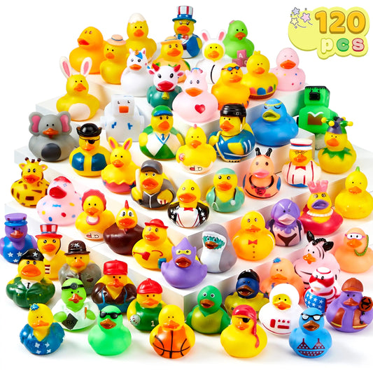 Joyfy Rubber Ducks Random Assortment Mini Toys for Kids Bath
