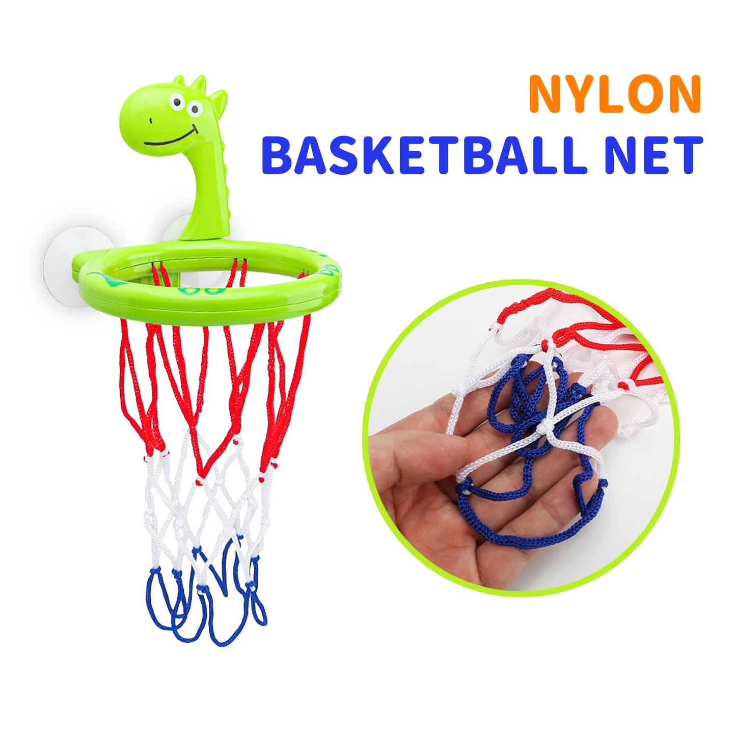 Baby Bath Toy Children Water Play Toys Set Bathroom Bathtub Suction Cup Shooting Basketball Hoop