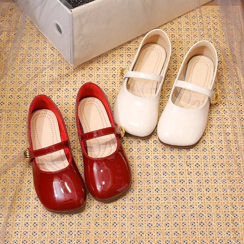 Girl Princess Shoes Spring Fashion Mary Jane Dress Dance Baby Kid Sandals Ballet Brand Soft Sole Red Flats Girls' Shoe Kids Shoe