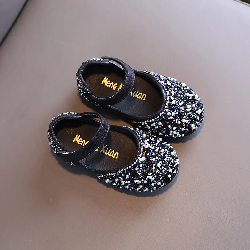 Girl's Princess Shoes Summer Glimmer Round Toe Party Dance Flat Shoe