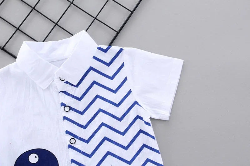 pedro Children Fashion Clothing Baby Cartoon Two Piece Set - GuGuTon baby store - Baby Fashion - Toddlers Outfits - Babies Outfits - Toddler Clothes - Kids Clothing - Newborn Clothes - Newborn Wear - Kids Wear - Trending Clothes - Trending Outfits - Fall Fashion - Winter Fashion - Girls Clothes - Boys Clothes - Babies Wear - Kids Accessories - KidsWear - Summer Clothes - Summer Fashion - Summer Trend - Falls Sweaters - Tops - Bottom - Jeans - Blouse - Dresses - Newborn Dresses - Toys