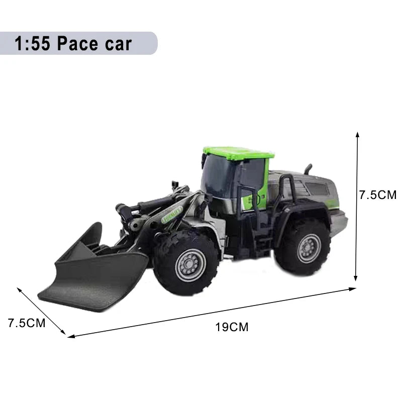 Engineering Vehicle Toys for Boys Alloy+Plastic Tractor Excavator Bulldozer Crane Truck Model Diecast Children Collection Gifts