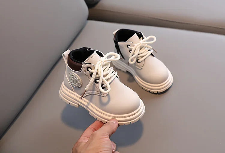 Liam Winter Kids Combat Boots - Non-slip Footwear