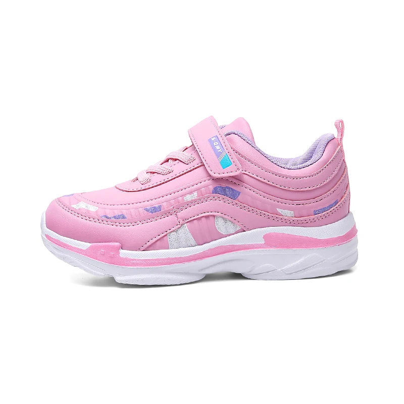 Girls Running Shoes Kids Sports Casual Sneakers Breathable Lightweight