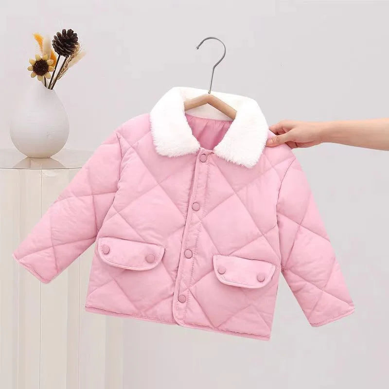Pamela Baby Girl Winter Jackets Casual Solid Colors - GuGuTon baby store - Baby Fashion - Toddlers Outfits - Babies Outfits - Toddler Clothes - Kids Clothing - Newborn Clothes - Newborn Wear - Kids Wear - Trending Clothes - Trending Outfits - Fall Fashion - Winter Fashion - Girls Clothes - Boys Clothes - Babies Wear - Kids Accessories - KidsWear - Summer Clothes - Summer Fashion - Summer Trend - Falls Sweaters - Tops - Bottom - Jeans - Blouse - Dresses - Newborn Dresses - Toys