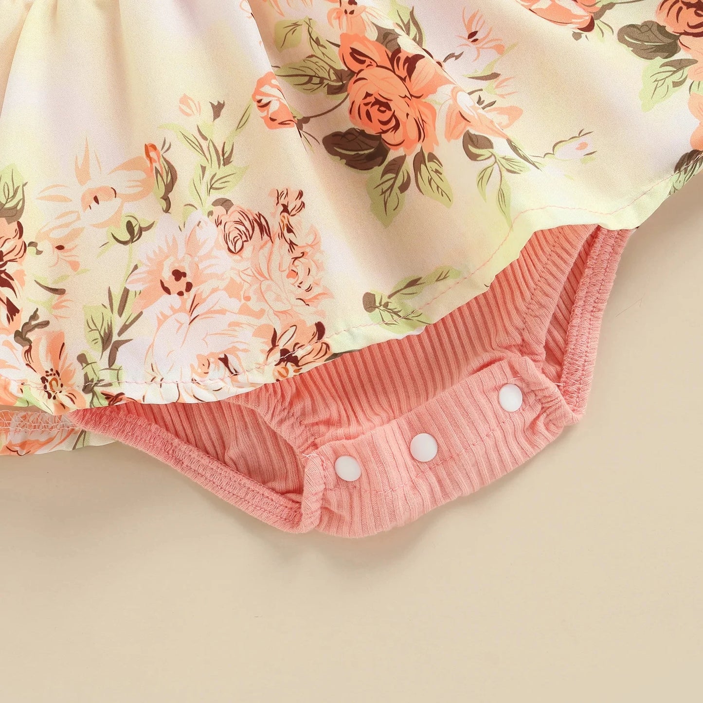 Posie Baby Girls Summer Dress Bodysuit with Bow Headband