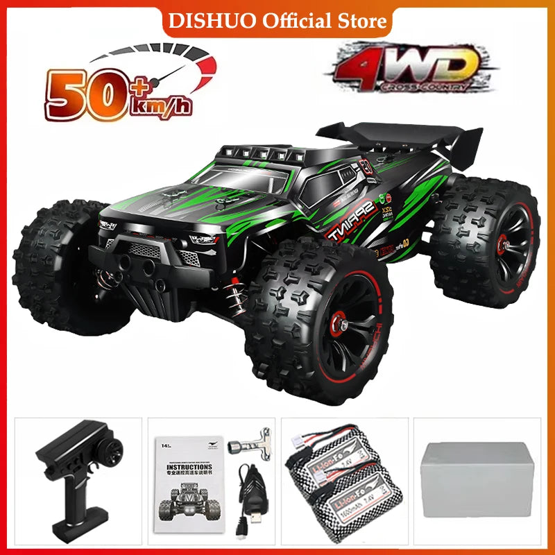 1:16 85KM/H Or 50KM/H 4WD RC Car With LED Remote Control Cars High Speed Drift Monster 4x4 Truck for Kids vs Wltoys 124017 Toys