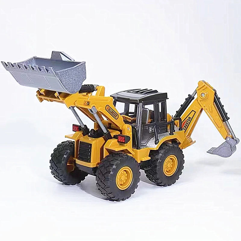 Engineering Vehicle Toys for Boys Alloy+Plastic Tractor Excavator Bulldozer Crane Truck Model Diecast Children Collection Gifts
