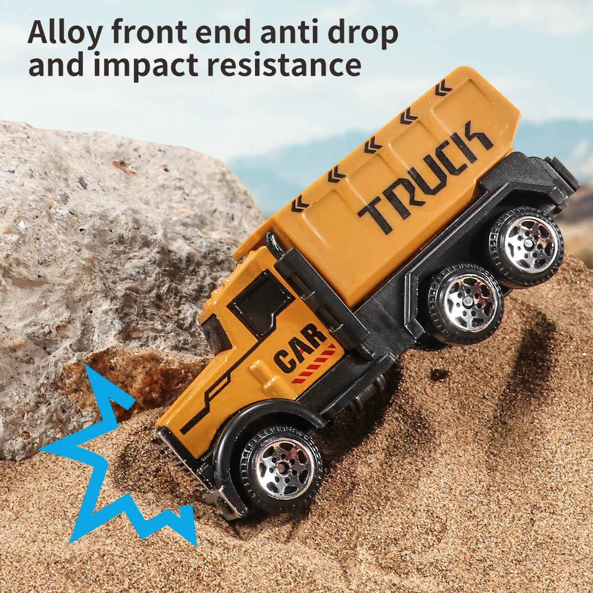 6pcs/set Toys for Boys Alloy Engineering Truck Toy Car Excavator Bulldozer Roller Miniature Model Diecast Kid Birthday Gift